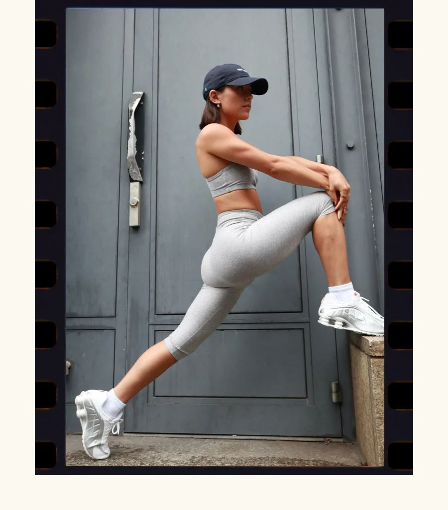 Spacedye Pedal Pusher High Waisted Legging in Silver Mist