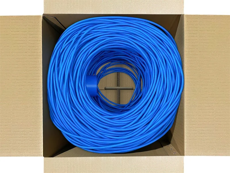 Cat6 Blue CM UL Ethernet Bulk Cable 1000FT