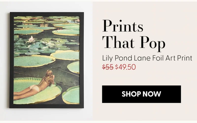 Lily Pond Lane - Limited Edition Foil Art Print