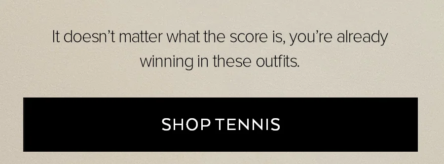 It doesn't matter what the score is, you're already winning in these outfits