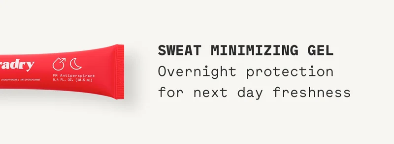 Sweat Minimizing Gel Overnight protection  for next day freshness