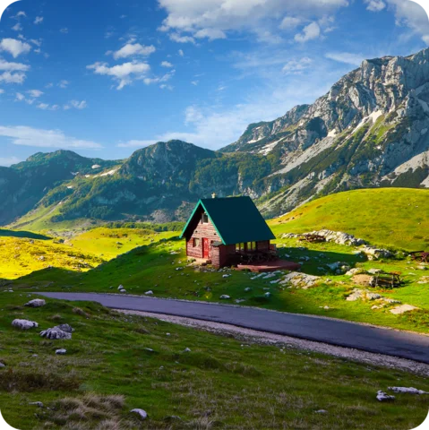 A little cabin in Montenegro's Durmitor National Park
