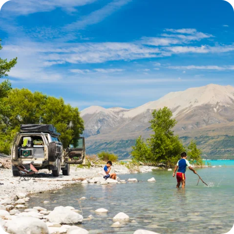 Camper van in New Zealand