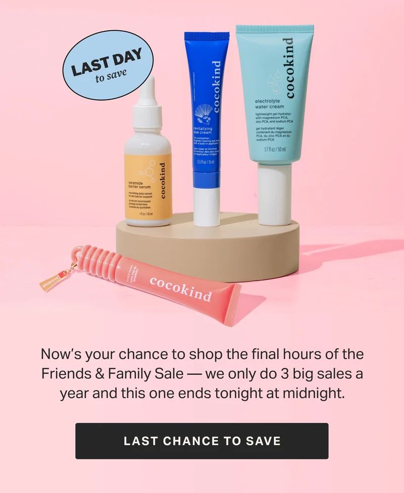 Now’s your chance to shop the final hours of the Friends & Family Sale — we only do 3 big sales a year and this one ends tonight at midnight.