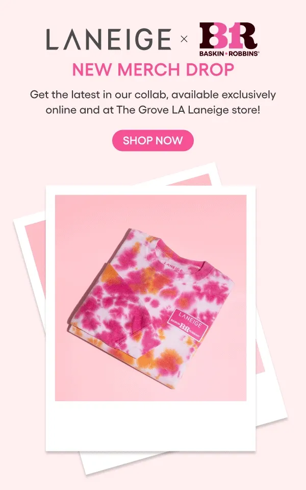 laneige x baskin robbins merch