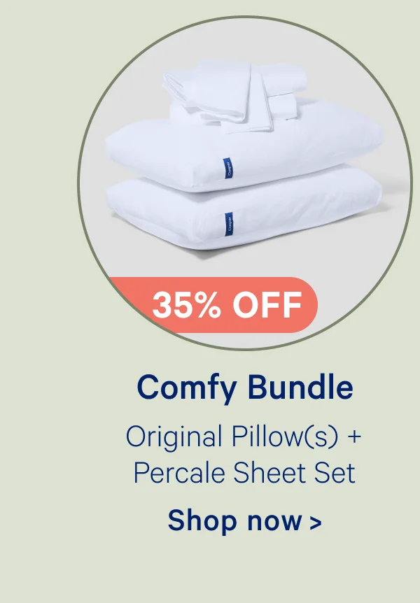 Comfy Bundle; Original Pillow(s) + Percale Sheet Set