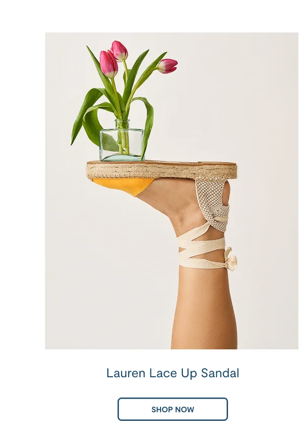 Poppy Orange Lauren Lace Up