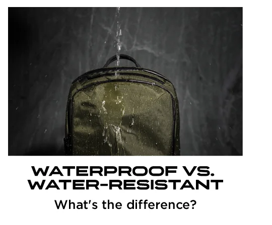 waterproof vs water-resistant blog