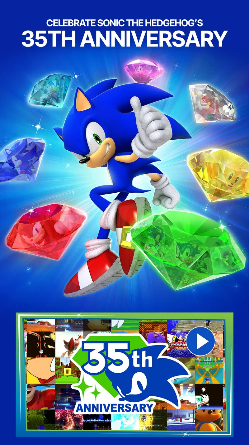CELEBRATE SONIC THE HEDGEHOG'S 35th ANNIVERSARY
