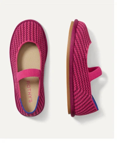 The Mini Mary Jane Raspberry Stripe