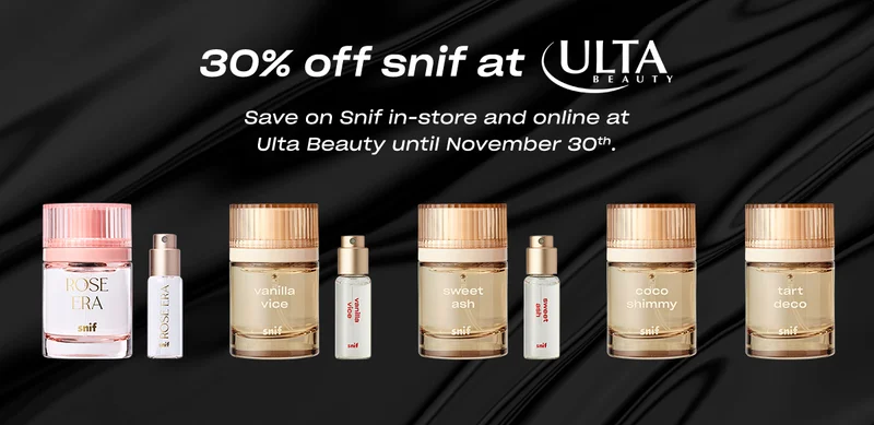 Save 30% on Snif in-store and online at Ulta Beauty until November 30th.