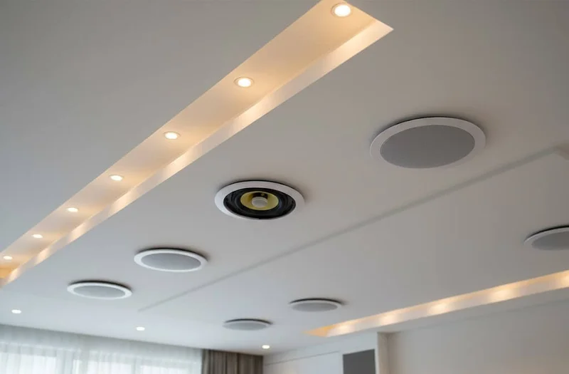 Monoprice Caliber In-Ceiling Speakers, 8in Fiber 2-Way (pair)