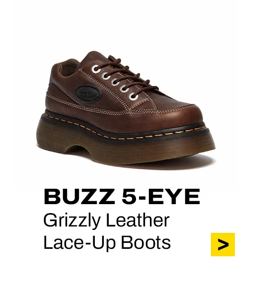 Buzz 5-Eye Grizzly Leather Shoes