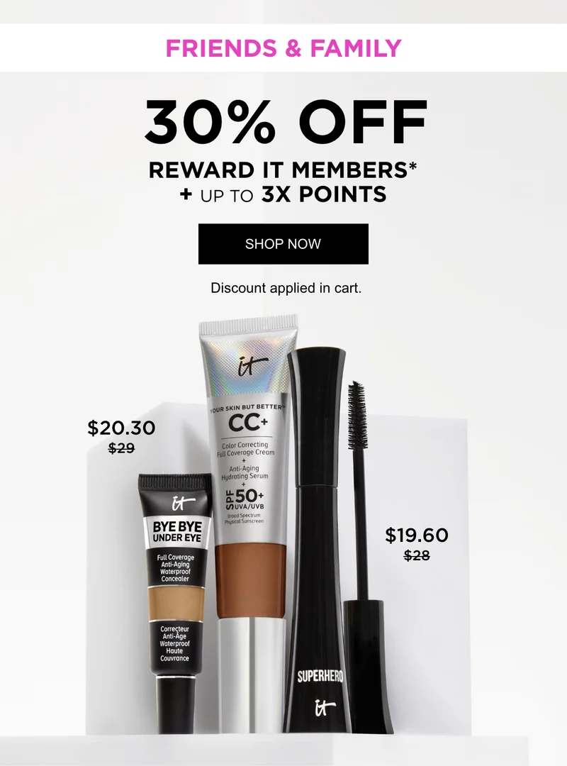Friends and Family 30% Off