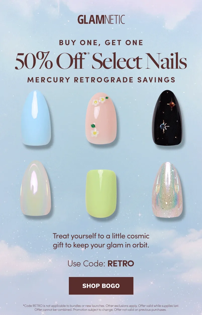 Shop 50% off Select Nails with the code RETRO