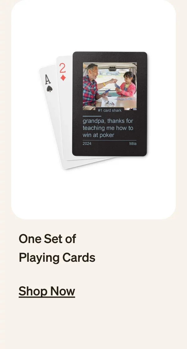 One Set of Playing Cards