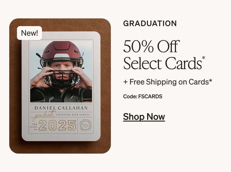 4 Freebies, Up to 50% Off Everything + Free Shipping on Cards