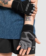 Wrap Lifting Gloves - Black.
