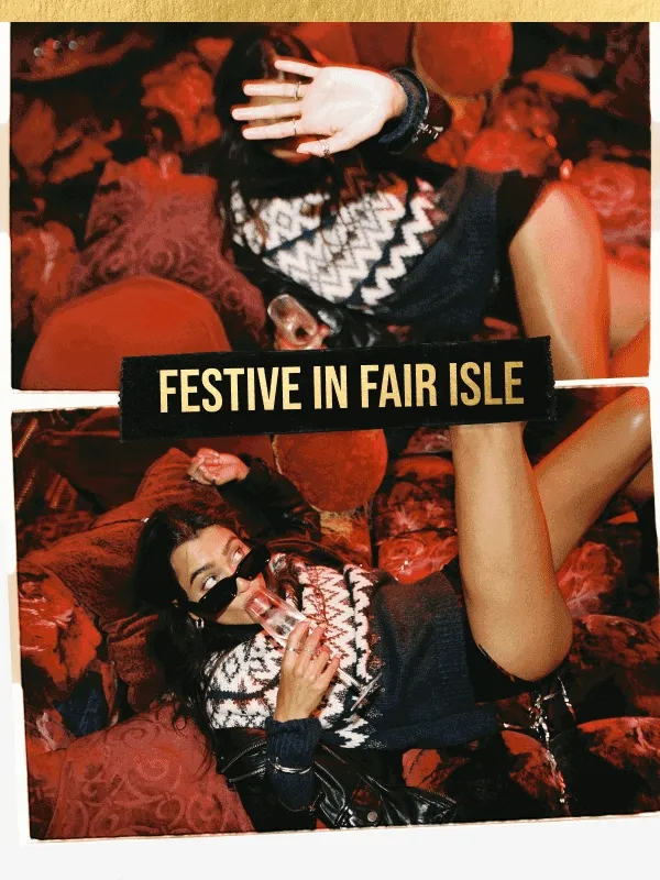 Festive in Fairisle Gif