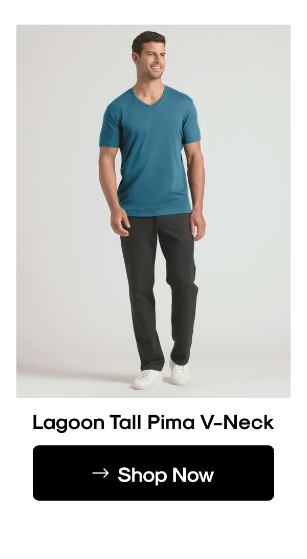 Lagoon Tall Pima V Neck
