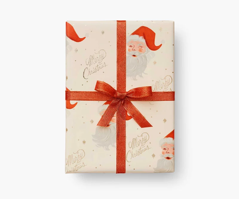 Image of Holiday Wrapping Roll - Santa