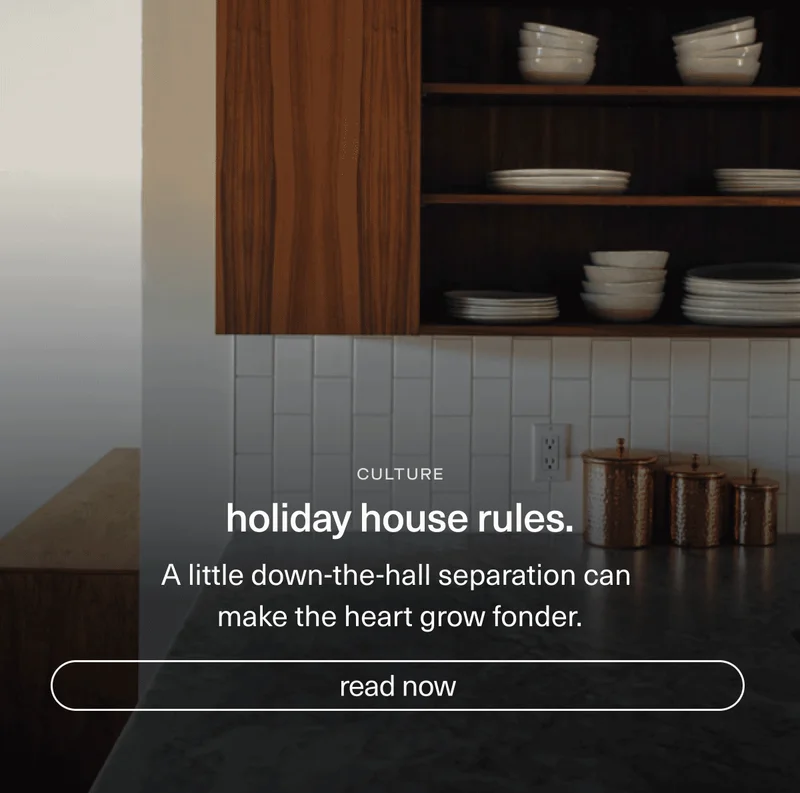 Holiday house rules.
