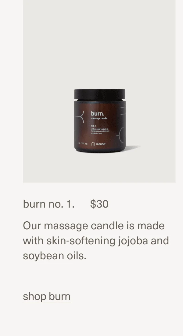 burn massage candle