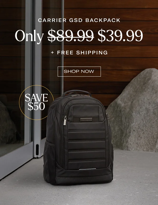 Shop Carrier GSD Backpack Only $39.99