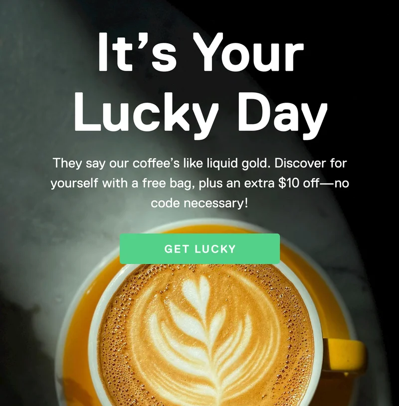 It's your Lucky Day For Free Coffee