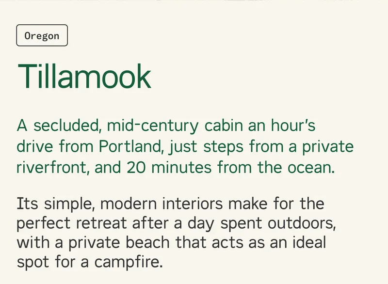 Its simple, modern interiors make for the perfect retreat after a day spent outdoors.