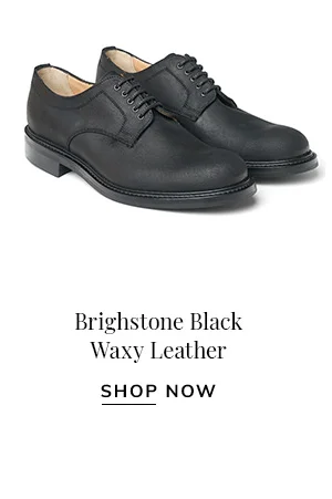 Brighstone Black Waxy Leather