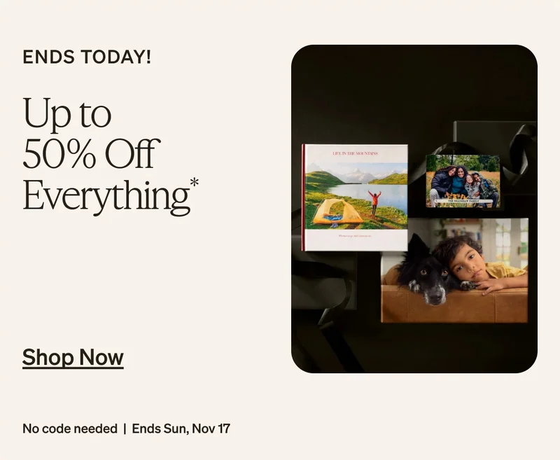 50% Off Cards + Up to 50% Off
