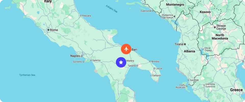 Matera Map