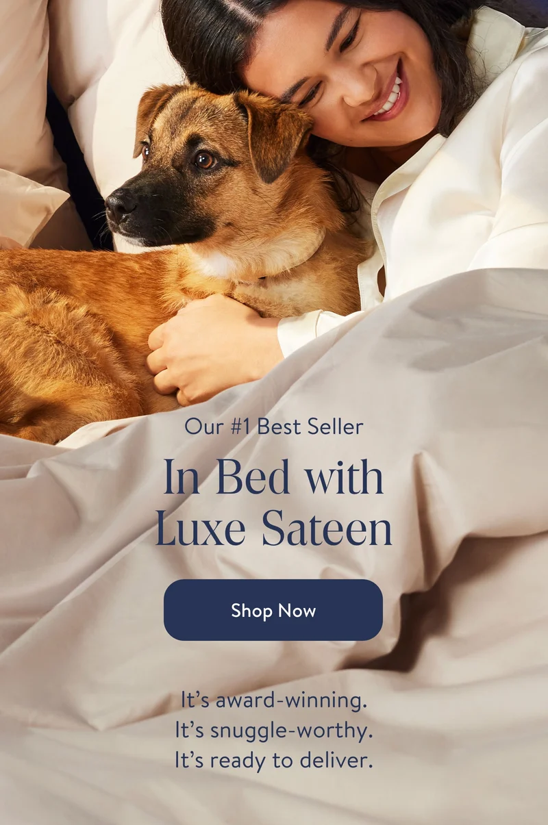 In bed with luxe sateen