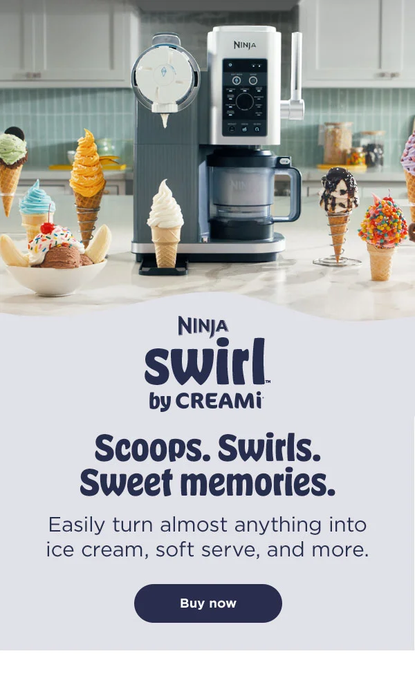 Ninja Swirl™ by CREAMi®--Scoops. Swirls. Sweet Memories.