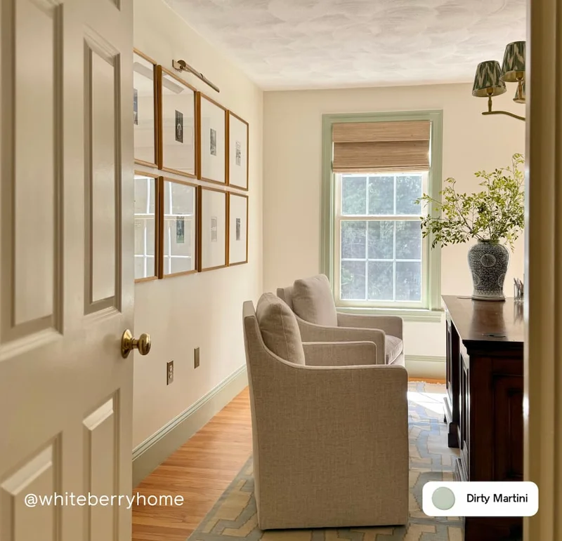 Home office featuring Dirty Martini on trim