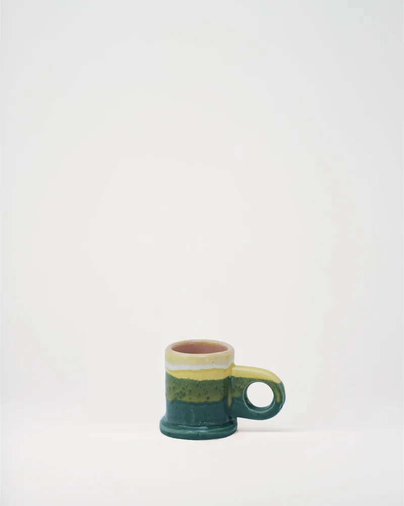 Image of Green Double Dip Espresso Cup by Peter Shire