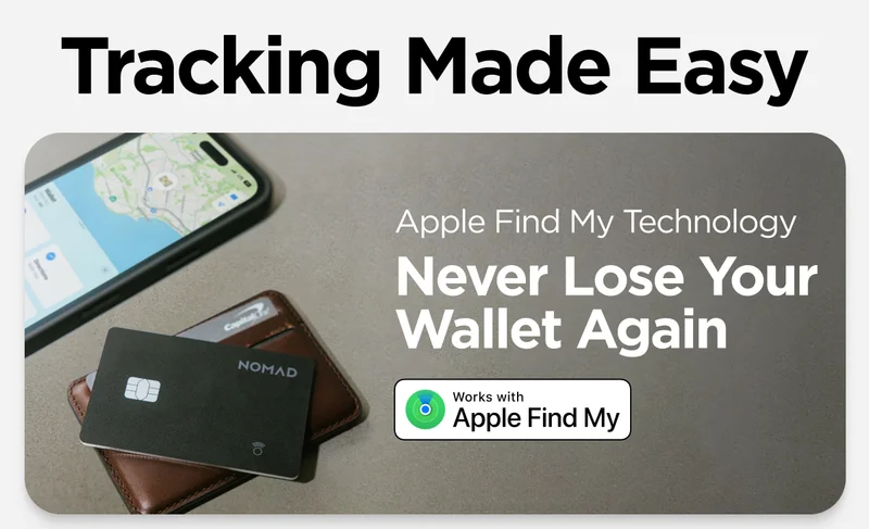 Apple Find My Technology. Never Lose Your Wallet Again.