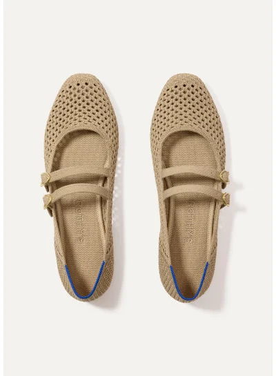 Dune Mesh Double Buckle Mary Jane