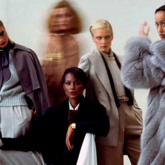 a picture of models looking at the camera