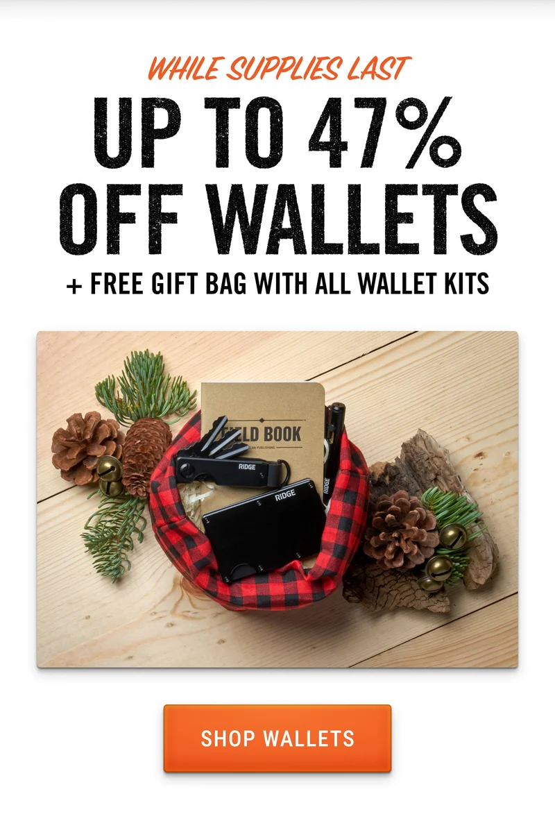 Up to 47% Off Wallets + Free Gift Bag With Any Wallet Kit