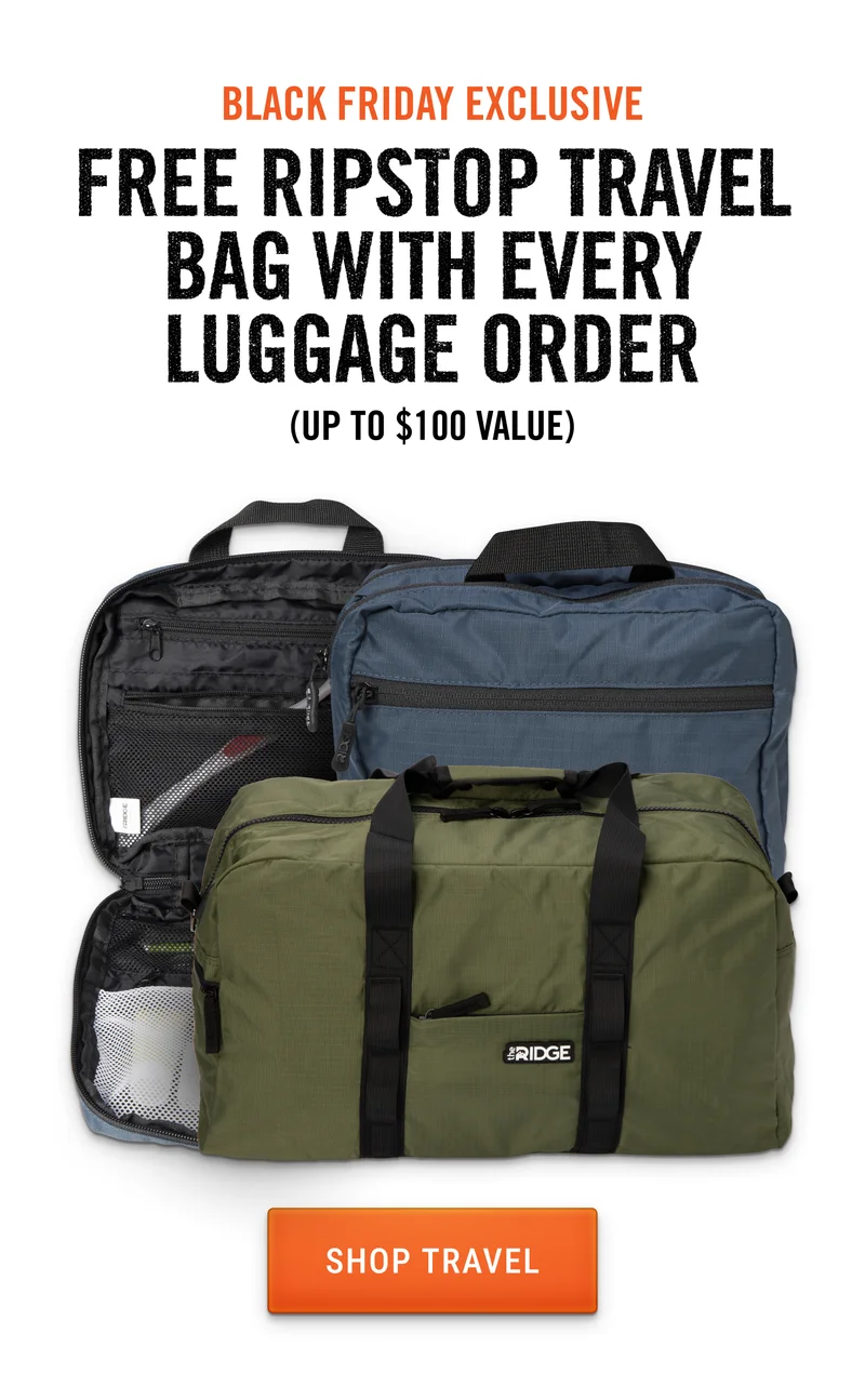 Free Ripstop Travel Bag With Every Luggage Order