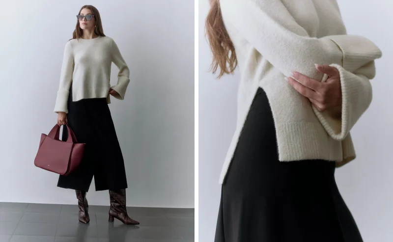 Rolled Cuff Sweater
