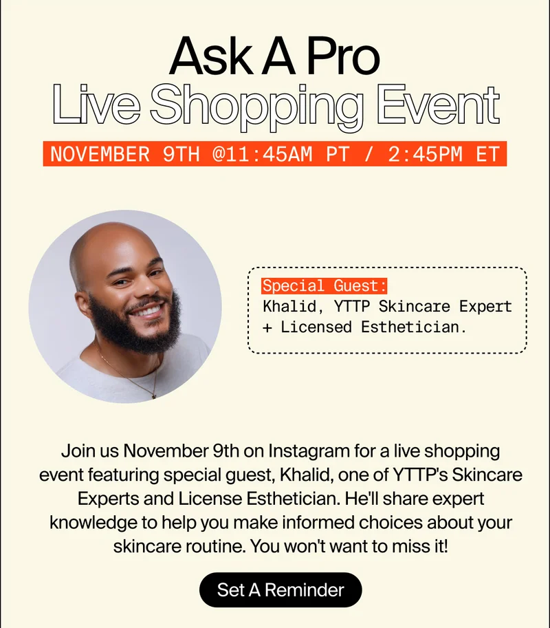 Ask A Pro Live Shopping Event