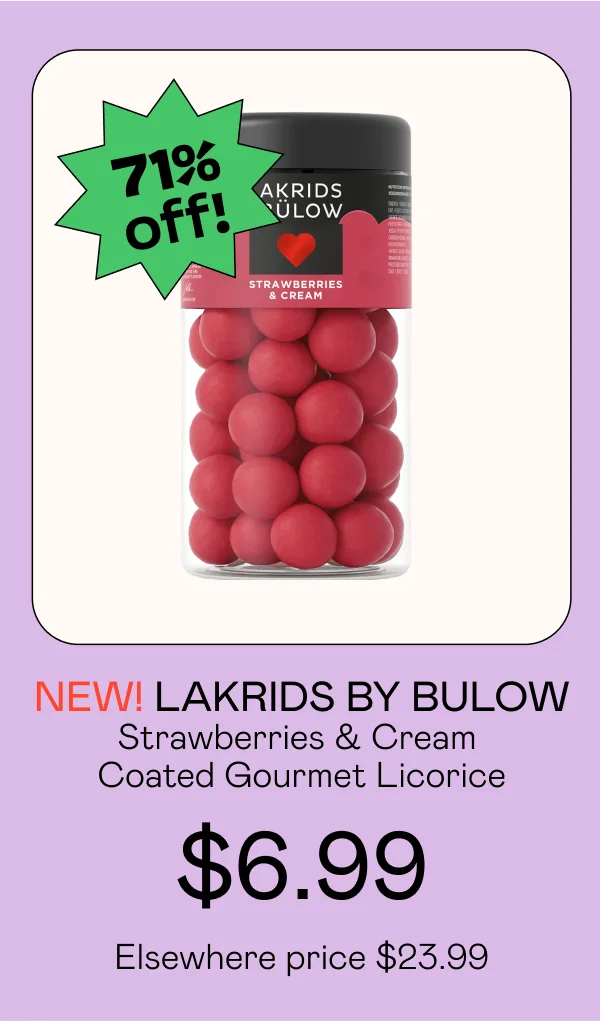 Strawberries & Cream Coated Gourmet Licorice