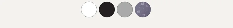 Black, Heather Grey, White, Flora
