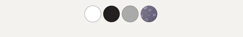 Black, Heather Grey, White, Flora
