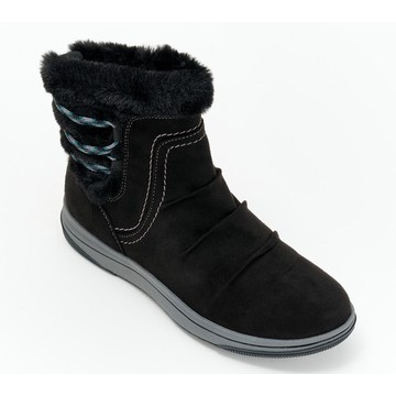 Clarks Cloudsteppers Faux Fur Ankle Boots - Breeze Cozy
