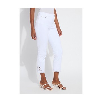 Lysse New York Yori Eyelet Straight Leg Crop