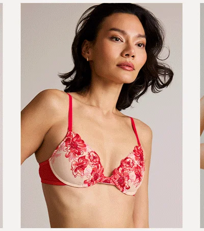 Embroidery Lift Up Bra